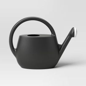 2 Gallon Plastic Watering Can, Black – Long Spout Watering Can For Indoor & Outdoor Garden Plants