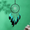 1pc Feather Dream Catcher For Bedroom; Patterned Decor Hollow Boho Wall Hanging; Handmade Dreamcatcher; Home Decor