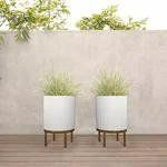 21.5' Capri Planter with Wood Stand by Veradek, 2-pack