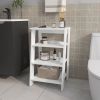 McNeal Freestanding Bathroom Shelf With Open Storage, White