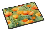 NEW California California Poppies in Watercolor Doormat Front Door Mat Indoor Outdoor Rugs for Entryway, Non Slip Washable Low Pile, 18H X 27W