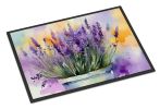 NEW Lavender in Watercolor Doormat Front Door Mat Indoor Outdoor Rugs for Entryway, Non Slip Washable Low Pile, 18H X 27W