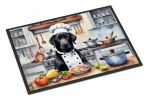 NEW Black Labrador Retriever The Chef Doormat Front Door Mat Indoor Outdoor Rugs for Entryway, Non Slip Washable Low Pile, 18H X 27W