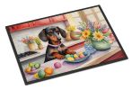 NEW Decorating Easter Dachshund Doormat Front Door Mat Indoor Outdoor Rugs for Entryway, Non Slip Washable Low Pile, 18H X 27W