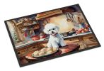 NEW Bichon Frise Christmas Cookies Doormat Front Door Mat Indoor Outdoor Rugs for Entryway, Non Slip Washable Low Pile, 18H X 27W