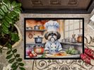 NEW Shih Tzu The Chef Doormat Front Door Mat Indoor Outdoor Rugs for Entryway, Non Slip Washable Low Pile, 18H X 27W