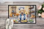NEW Yellow Labrador Retriever The Chef Doormat Front Door Mat Indoor Outdoor Rugs for Entryway, Non Slip Washable Low Pile, 18H X 27W