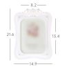 White 4x6 Rhinestone Resin Picture Frame Display Wedding Photo Kids Carved Photo Frame