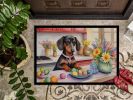 NEW Decorating Easter Dachshund Doormat Front Door Mat Indoor Outdoor Rugs for Entryway, Non Slip Washable Low Pile, 18H X 27W