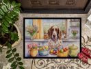 Decorating Easter English Setter Doormat Front Door Mat Indoor Outdoor Rugs for Entryway, Non Slip Washable Low Pile, 24H X 36W