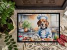 NEW Beagle The Chef Doormat Front Door Mat Indoor Outdoor Rugs for Entryway, Non Slip Washable Low Pile, 18H X 27W