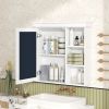 30'' x 28'' Bathroom Medicine Cabinet with Mirror, Wall Mounted Mirror Cabinet with Storage Organizer