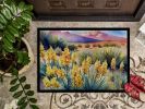 NEW New Mexico Yucca Flower in Watercolor Doormat Front Door Mat Indoor Outdoor Rugs for Entryway, Non Slip Washable Low Pile, 18H X 27W