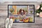 Decorating Easter English Setter Doormat Front Door Mat Indoor Outdoor Rugs for Entryway, Non Slip Washable Low Pile, 24H X 36W