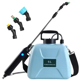 5L/1.3Gallon Electric Plant Sprayer Telescopic Rechargeable Garden Sprayer Automatic Handheld Sprayer With 3 Spray Spouts Shoulder Strap For Clea (Option: Sprayer)
