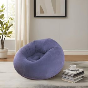 Outdoor Air Sofa Inflatable Lazy Sofa Chair, No Bean Bag Lazy Sofa Inflatable Chair, Washable Sofa Bean Bag Chair (Color: Blue)