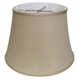 Slant Euro Bell Softback Lampshade With Washer Fitter (Color: Beige)