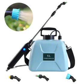 5L/1.3Gallon Electric Plant Sprayer Automatic Plant Sprayer Telescopic Garden Handheld Sprayer With 3 Spray Spouts Shoulder Strap For Cleaning St (Option: Sprayer)