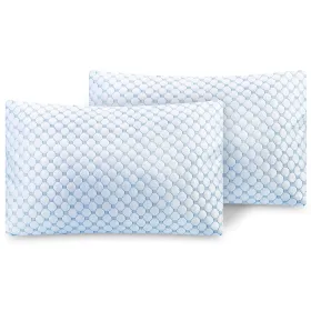 Cooling Memory Foam Pillow Ventilated Soft Bed Pillow w/ Cooling Gel Infused Memory Foam 2Pcs Queen Size (size: 2PcsKing)