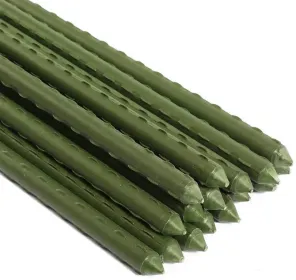10PC Dark Green Solid Plastic Rods - DIY Craft Material, Support Sticks, Garden Tying Poles, Plant Binding Stakes (Option: Green)