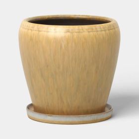 Ceramic Planter With Reactive Glaze 6" (Option: 6)