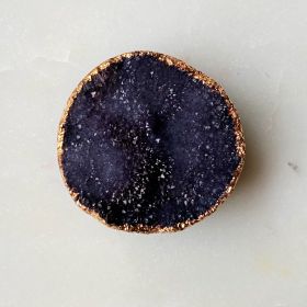 Golden Edge Natural Stone Device Grip (Color: Raw Black)