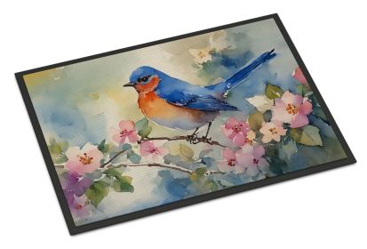 Bluebird Doormat Front Door Mat Indoor Outdoor Rugs for Entryway, Non Slip Washable Low Pile, 24H X 36W (Default: Default)