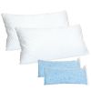 2 Pack Shredded Memory Foam Pillows Adjustable Cool Pillows with Extra Filling Machine Washable Cover for Side Back Stomach Sleepers