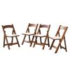 Upholstered folding chair, space saving, easy to carry, 4PCS, Dining room