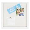 ( Don't Sell on Amazon;  Wayfair ) Square Shadow Box Picture Frame Linen Background Real Glass Front for Memorabilia;  Scrapbooking;  Keepsake;  12x12
