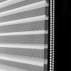 WELLSOURCE No Drill 2"Shangri-la Shades Tension Inside Mount Expansion Window Blind,Custom Size