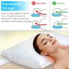 2 Pack Shredded Memory Foam Pillows Adjustable Cool Pillows with Extra Filling Machine Washable Cover for Side Back Stomach Sleepers